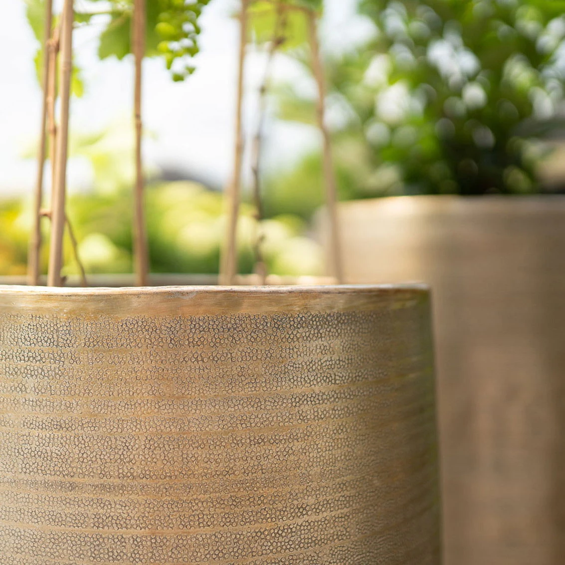 Pflanzgefäß 'Rowen', Gold, Ø 47 X H 82 Cm 8 Pflanzgefäß 'Rowen', Gold, Ø 47 X H 82 Cm – Bild 6