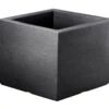 Pflanztrog "Kubus" Anthrazit, Ca. 40x40x34 Cm, Füllvolumen 25 L -Madison Verkäufe 3230100476 Pflanztrog Kubus anthrazit 40x40xH34cm25Ltr 24012
