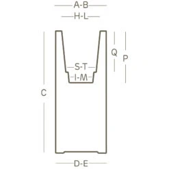 Euro 3 Plast Pflanzkasten Kube High Perlschwarz -Madison Verkäufe 3230101027 3230101028 3230100608 Pflanzsaeule Kube High technische Zeichnung 111258