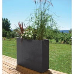 Pflanzkasten Graphit Crunch High, Anthrazit, Wasserdicht, Doppelwandig -Madison Verkäufe 3230101031 Pflanzkasten Graphit Crunch High anthrazit L99 5xB29 5xH78 5cm 63l 3 59181