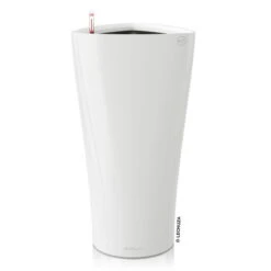 LECHUZA Delta Premium, All-in-One-Set, Weiß Hochglanz, Ø 30 Cm, H:56 Cm -Madison Verkäufe 3325100135 Delta Premium30 weiss All in One Set D30xH56 cm RGB 7579