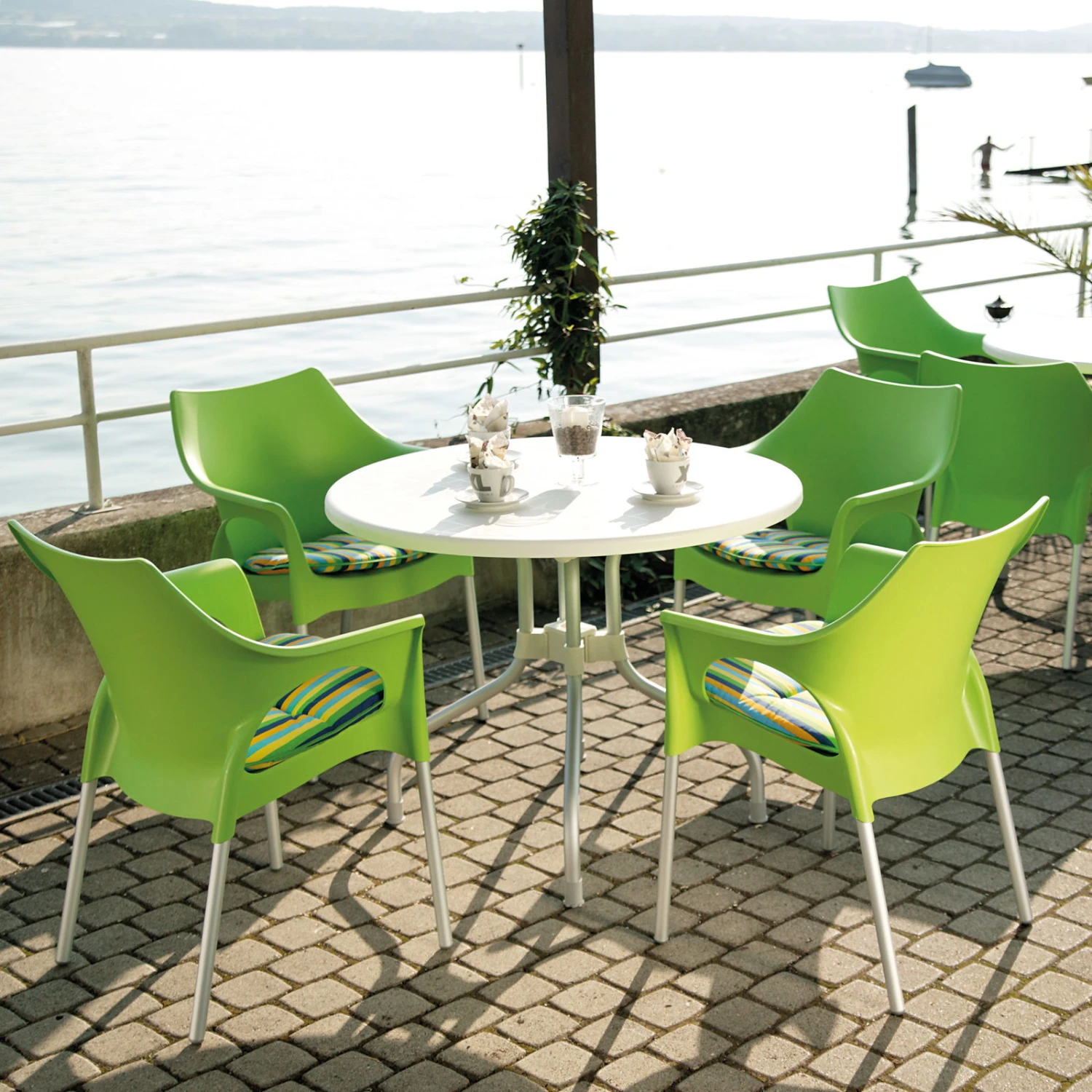 Best Stapelsessel Vegas Silber/apfelgrün 4 Best Stapelsessel Vegas Silber/apfelgrün – Bild 2