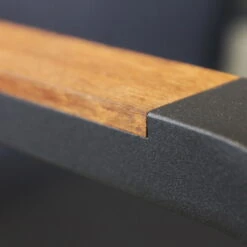 Best Stapelsessel "Paros" Mit Teak-Armlehnen, Filigran, Rostfrei, Komfortabel -Madison Verkäufe 3910302346 Stapelsessel Paros m Teak Armlehnen weiss grau 3 59581