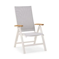 Best Klappsessel Cavalese / Weiß, Bequem, Pflegeleicht, Schlicht