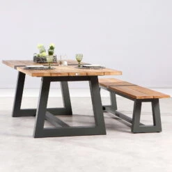 Best Alu-Bank Campione, Teakholz, Anthrazit, 45 X 220 X 40 Cm -Madison Verkäufe 3910302495 3910801468 champione6 71136