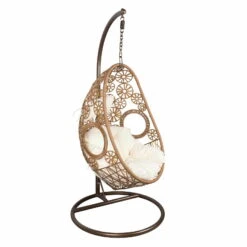 Hängesessel Rhodes, Natur, Inkl. Kissen, Handgewebt, 195 X 95 X 95 Cm -Madison Verkäufe 3910302500 Haengesessel Rhodes natur inkl Kissen ca95x95x195cm6 71990