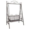 Metall-Schaukelbank Bordeaux, Braun, Ca. 89 X 150 X 231 Cm -Madison Verkäufe 3910302503 MetallSchaukelbank Bordeaux braun 75544