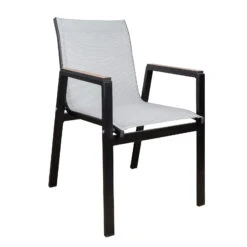 Stapelsessel, Schwarz, Grau, Ca. 86 X 66 X 56 Cm -Madison Verkäufe 3910302657 Alu Sessel schwarz Textilen grau 12 102332