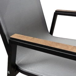 Stapelsessel, Schwarz, Grau, Ca. 86 X 66 X 56 Cm -Madison Verkäufe 3910302657 Alu Sessel schwarz Textilen grau 4 102336