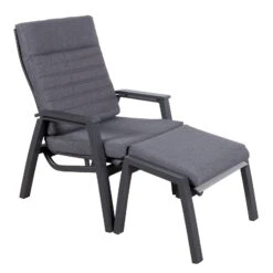 Loungesessel 'Paris', Grau/schwarz -Madison Verkäufe 3910302694 Loungesessel Paris inkl Auflage 8 118555