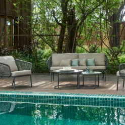 Lounge-Set 'Eagle', 5-teilig -Madison Verkäufe 3910302708 Loungeset Eagle 5tlg Stahlgestell inkl Auflagenset 2 1 118533