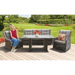 Kölle Geflecht-Sessel 'Heidelberg' Rattanbraun, Verstellbar, Inkl. Auflage -Madison Verkäufe 3910405797 3950100890 3950100887 3950100829 Heidelberg 64437 1