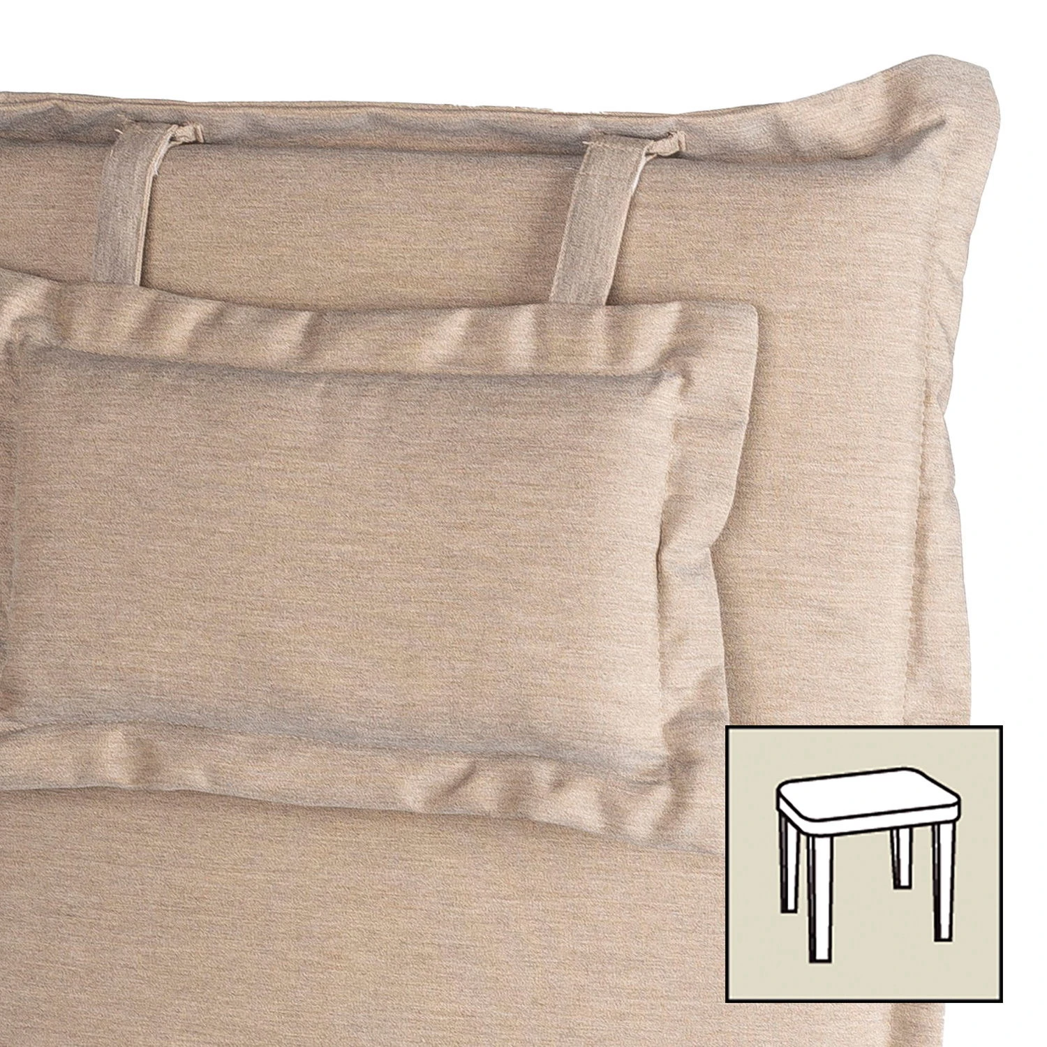 Stuhlauflage Vigore 60 Grau/braun Meliert, Ca. 39x39x3,5 Cm 3 Stuhlauflage Vigore 60 Grau/braun Meliert, Ca. 39x39x3,5 Cm