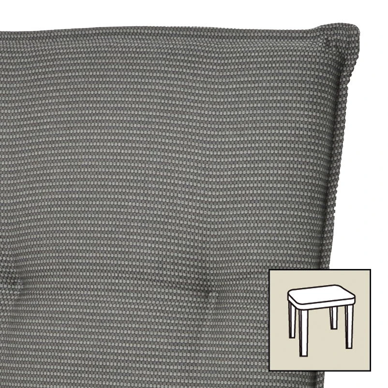 Doppler Hockerauflage Dessin 7040, Ca. 49x49x6 Cm 3 Doppler Hockerauflage Dessin 7040, Ca. 49x49x6 Cm