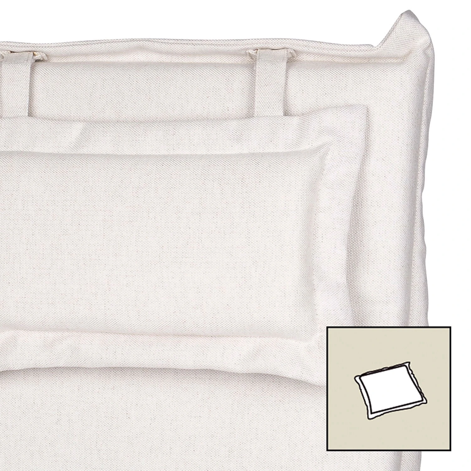 Sitzkissen Samoa Blanko 9013, Ca. 45 X 47 Cm, Robust, Waschbar 3 Sitzkissen Samoa Blanko 9013, Ca. 45 X 47 Cm, Robust, Waschbar