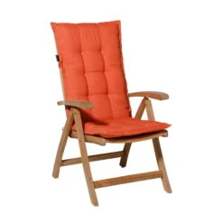 Madison Hochlehnerauflage 'Panama', Orange, Ca. 123 X 50 Cm -Madison Verkäufe 3910408959 Hochlehnerauflage Panama Flame orange 3 97446