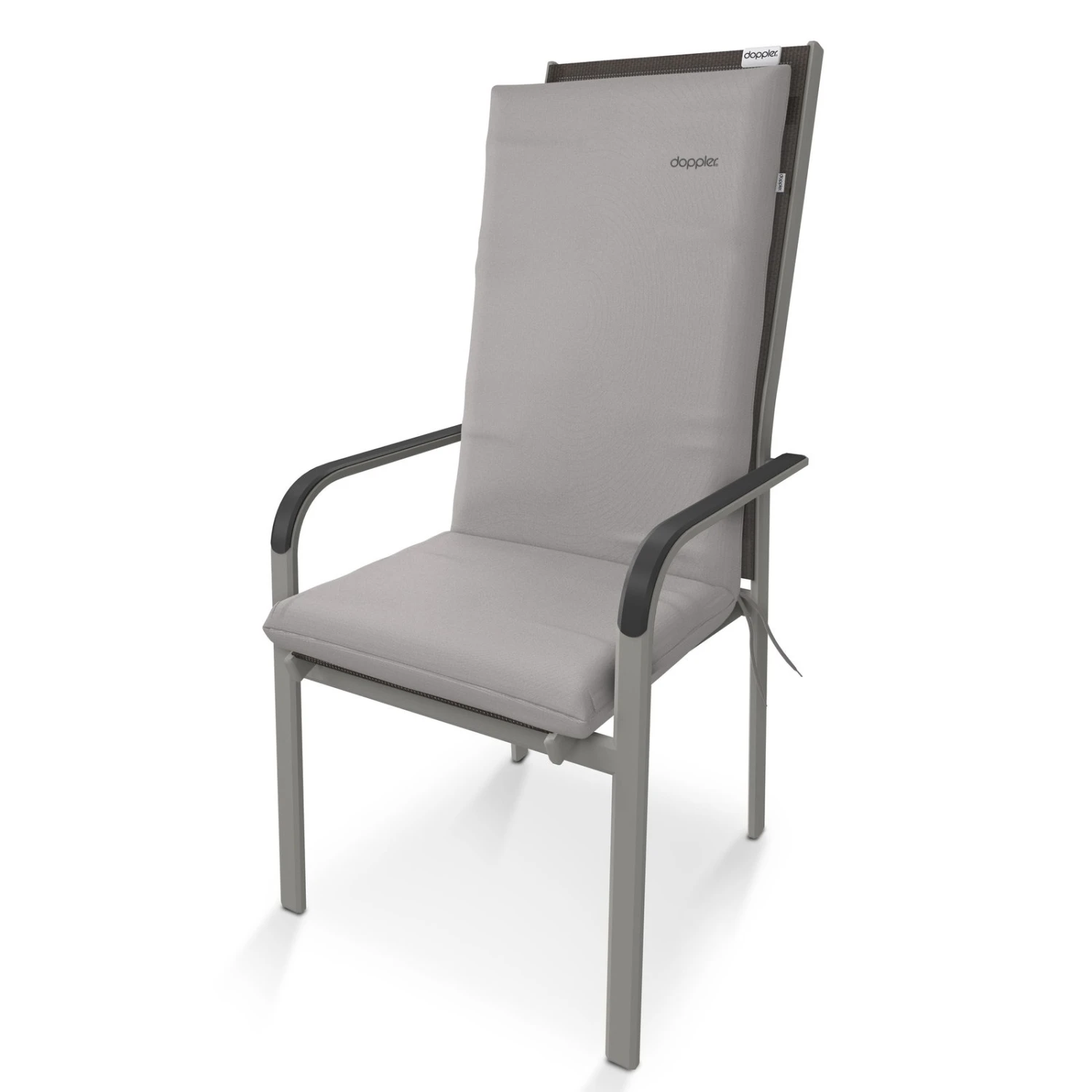 Doppler Hochlehnerauflage '3193', Hellgrau, Ca. 119 X 48 X 6 Cm 4 Doppler Hochlehnerauflage '3193', Hellgrau, Ca. 119 X 48 X 6 Cm – Bild 2