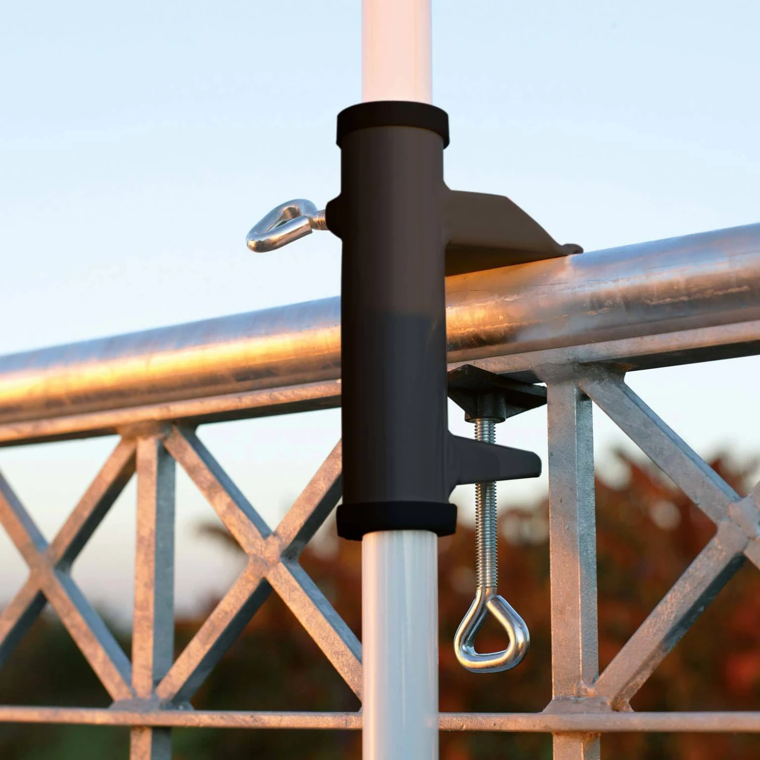 Sonnenschirmhalter Für Handlauf, 25 Mm 3 Sonnenschirmhalter Für Handlauf, 25 Mm