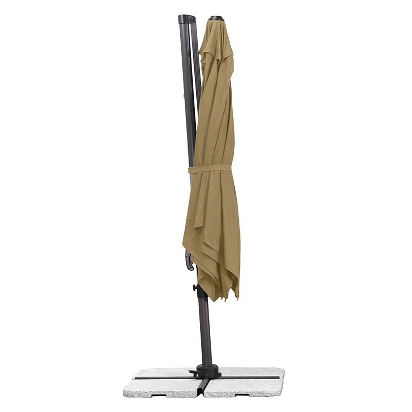 Sonnenschirm Rhodos Eco Twist, Ca. 270 X 270 Cm, Taupe 15 Sonnenschirm Rhodos Eco Twist, Ca. 270 X 270 Cm, Taupe – Bild 13