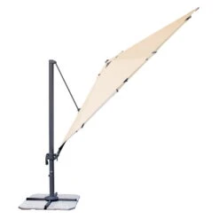 Doppler Pendelschirm 'Ravenna 400', Um 360° Drehbar, Ø 400 Cm, Natur -Madison Verkäufe 3910502858 Pendelschirm Ravenna 400 D ca 400cm natur1 65881