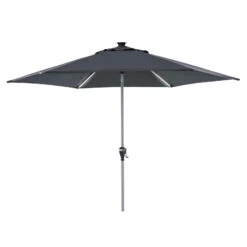 Doppler Sonnenschirm 'Active LED Auto Tilt', Anthrazit, Ø Ca. 300 Cm -Madison Verkäufe 3910503016 Sonnenschirm Active LED Auto Tilt D ca 300cm anthrazit 4 73066