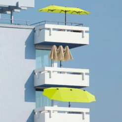 Sonnenschirm Salerno, Mit Schutzhülle, Ca. 300 X 150 Cm -Madison Verkäufe 3910503033 Sonnenschirm Salerno ca. 300x150cm anthrazit4 71420