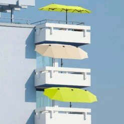 Sonnenschirm Salerno, Mit Schutzhülle, Ca. 300 X 150 Cm -Madison Verkäufe 3910503033 Sonnenschirm Salerno ca. 300x150cm anthrazit8 71405