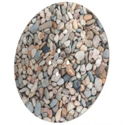 Doppler Dekorplatte Für Schirmständer Easy Move Switch, Kieselsteinoptik, Ø 56 Cm