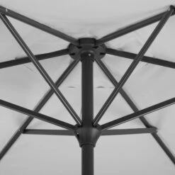 Mittelstockschirm 'Bilbao', Ø Ca. 220 Cm -Madison Verkäufe 3910503139 Sonnenschirm Bilbao silbergrau 7 90409