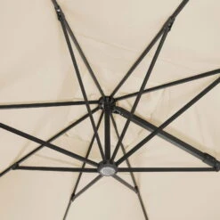 Sonnenschirm 'Rhodos Grande', Ø 400 Cm, Natur -Madison Verkäufe 3910503201 Sonnenschirm Rhodos Grande natur 3 91543