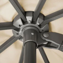 Sonnenschirm 'Rhodos Grande', Ø 400 Cm, Natur -Madison Verkäufe 3910503201 Sonnenschirm Rhodos Grande natur 6 91542