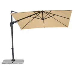 Sonnenschirm 'Rhodos Eco', Ca. 270 X 270 Cm 15 Sonnenschirm 'Rhodos Eco', Ca. 270 X 270 Cm -Madison Verkäufe 3910503232 Sonnenschirm Rhodos eco TWIST natur 6 102942