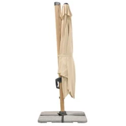 Sonnenschirm 'Rhodos Twist Woody', Natur, Ca. 300 X 300 Cm -Madison Verkäufe 3910503265 Pendelschirm Rhodos Twist Woody natur 13 102963