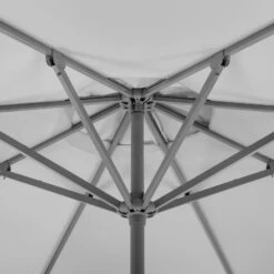 Sonnenschirm 'Rooftop', Ca. Ø 350 Cm -Madison Verkäufe 3910503267 Sonnenschirm Rooftop silbergrau 11 102987