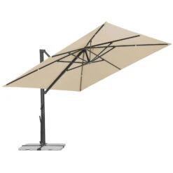 Sonnenschirm 'Rhodos Smart', Ca. 300 X 300 Cm, Natur -Madison Verkäufe 3910503268 Sonnenschirm Rhodos Smart natur 8 102997