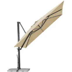 Sonnenschirm 'Rhodos Smart', Ca. 300 X 300 Cm, Natur -Madison Verkäufe 3910503268 Sonnenschirm Rhodos Smart natur 9 102996