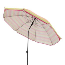 Doppler Beach-Sonnenschirm 'Como', Bunt Gestreift, Ø Ca. 160 Cm -Madison Verkäufe 3910503286 beach sonnenschirm bunt gestreift 3 120120