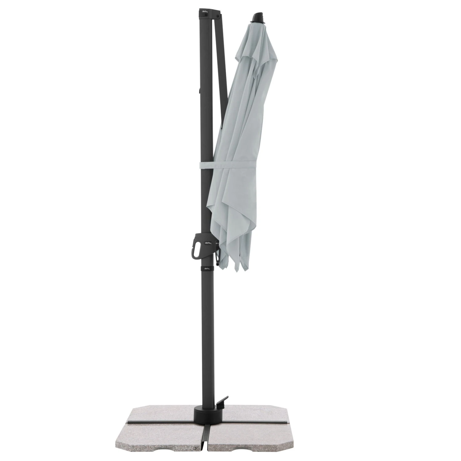 Doppler Pendelschirm 'Derby DX', Hellgrau, Ca. 210 X 210 Cm 5 Doppler Pendelschirm 'Derby DX', Hellgrau, Ca. 210 X 210 Cm – Bild 3