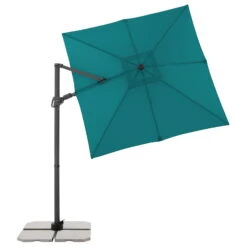 Doppler Pendelschirm 'Derby DX', Petrol, Ca. 210 X 210 Cm -Madison Verkäufe 3910503294 pendelschirm dx petrol 210 12 120214