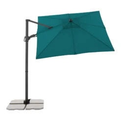 Doppler Pendelschirm 'Derby DX', Petrol, Ca. 210 X 210 Cm -Madison Verkäufe 3910503294 pendelschirm dx petrol 210 15 120211