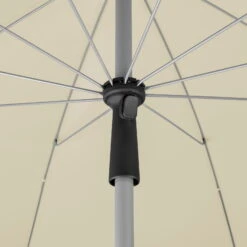 Sonnenschirm 'Locarno', Ø 220 Cm, Natur -Madison Verkäufe 3910503328 Sonnenschirm Locarno ca D 220cm natur 12 119151