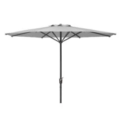 Mittelstockschirm 'Korsika', Ø Ca. 320 Cm, Silbergrau -Madison Verkäufe 3910503333 Sonnenschirm Korsika ca D 320cm silbergrau 7 119211