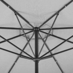 Mittelstockschirm 'Korsika', Ø Ca. 320 Cm, Silbergrau -Madison Verkäufe 3910503333 Sonnenschirm Korsika ca D 320cm silbergrau 8 119203