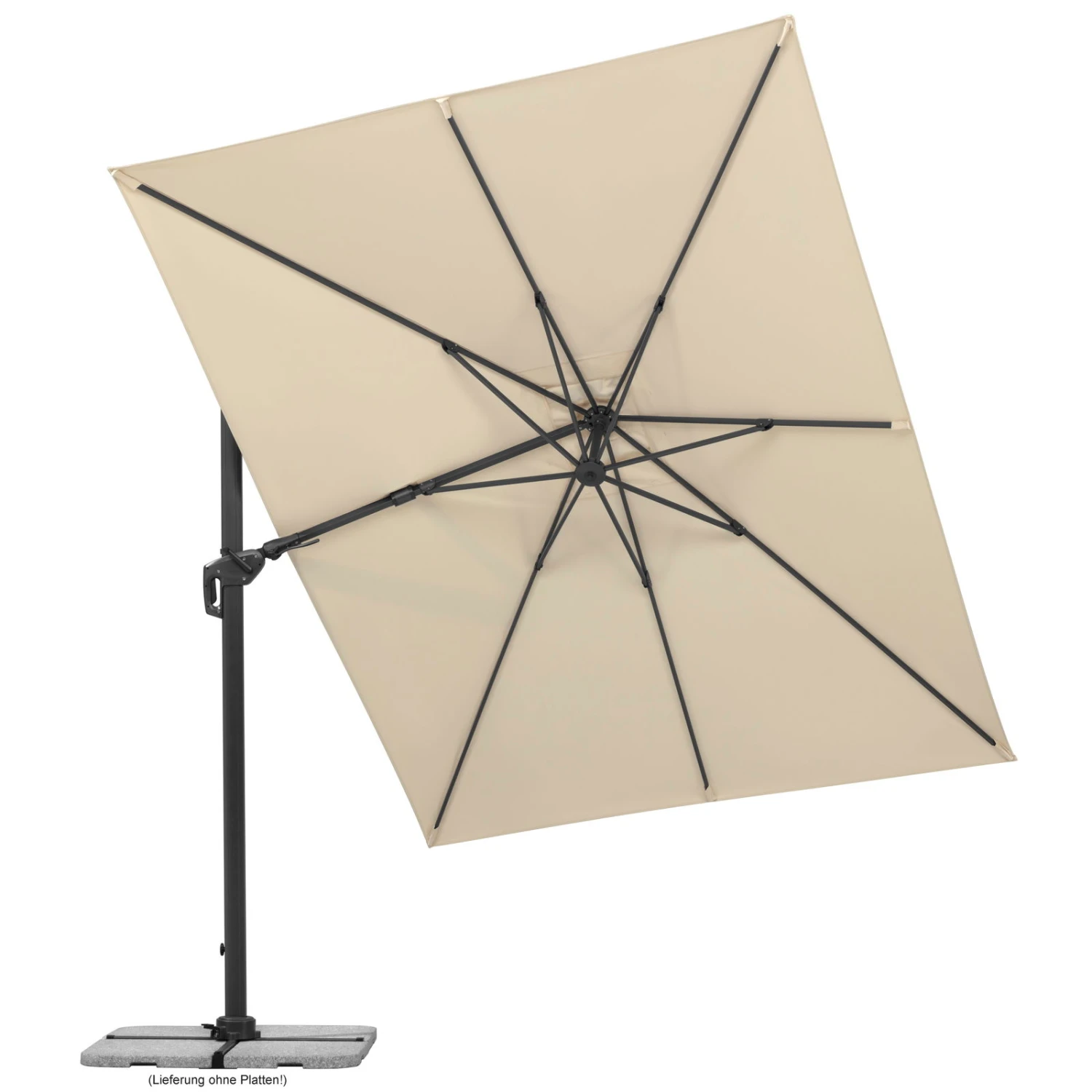 Sonnenschirm 'Rhodos Twist', 350 X 260 Cm, Natur 11 Sonnenschirm 'Rhodos Twist', 350 X 260 Cm, Natur – Bild 9