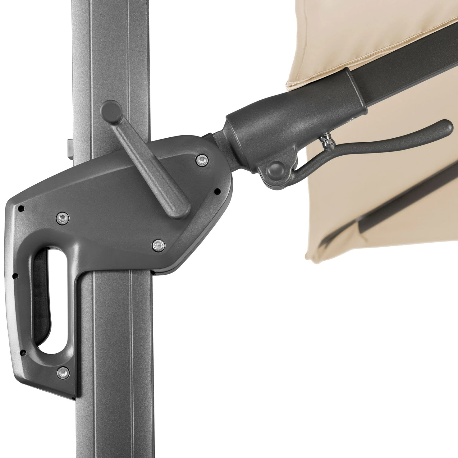 Sonnenschirm 'Rhodos Twist', 350 X 260 Cm, Natur 8 Sonnenschirm 'Rhodos Twist', 350 X 260 Cm, Natur – Bild 6