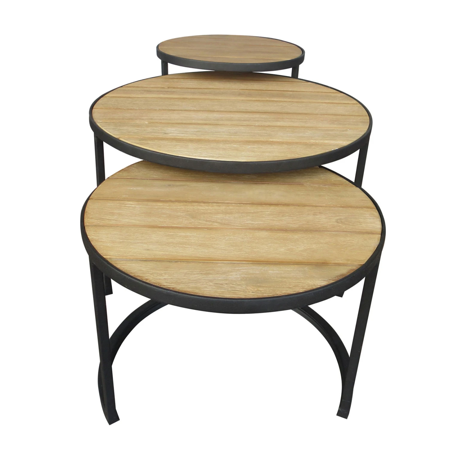 Beistelltisch 'Nestling', Schwarz, Natur 5 Beistelltisch 'Nestling', Schwarz, Natur – Bild 3