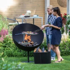 Feuerschale Lune / 100x100x120cm, 44,5kg, Höhenverstellbar -Madison Verkäufe 3920100718 Feuerschale Lune 100x100x120cm44 5kg 8 59667
