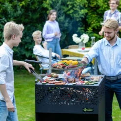 Feuerstelle Cube / 75x75x100cm, 79,9kg, Multifunktional -Madison Verkäufe 3920100719 Feuerstelle Cube 75x75x100cm79 9kg 4 59682