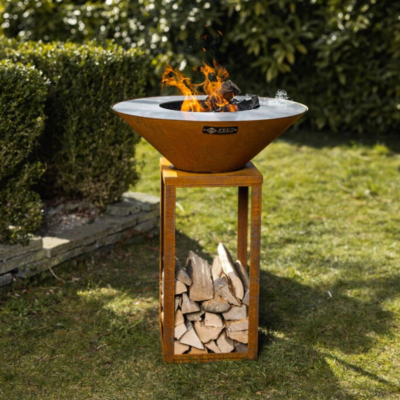 Edelstahl-Feuerstelle 'Fyro 80', Rost, 100 X 100 X 80 Cm 3 Edelstahl-Feuerstelle 'Fyro 80', Rost, 100 X 100 X 80 Cm