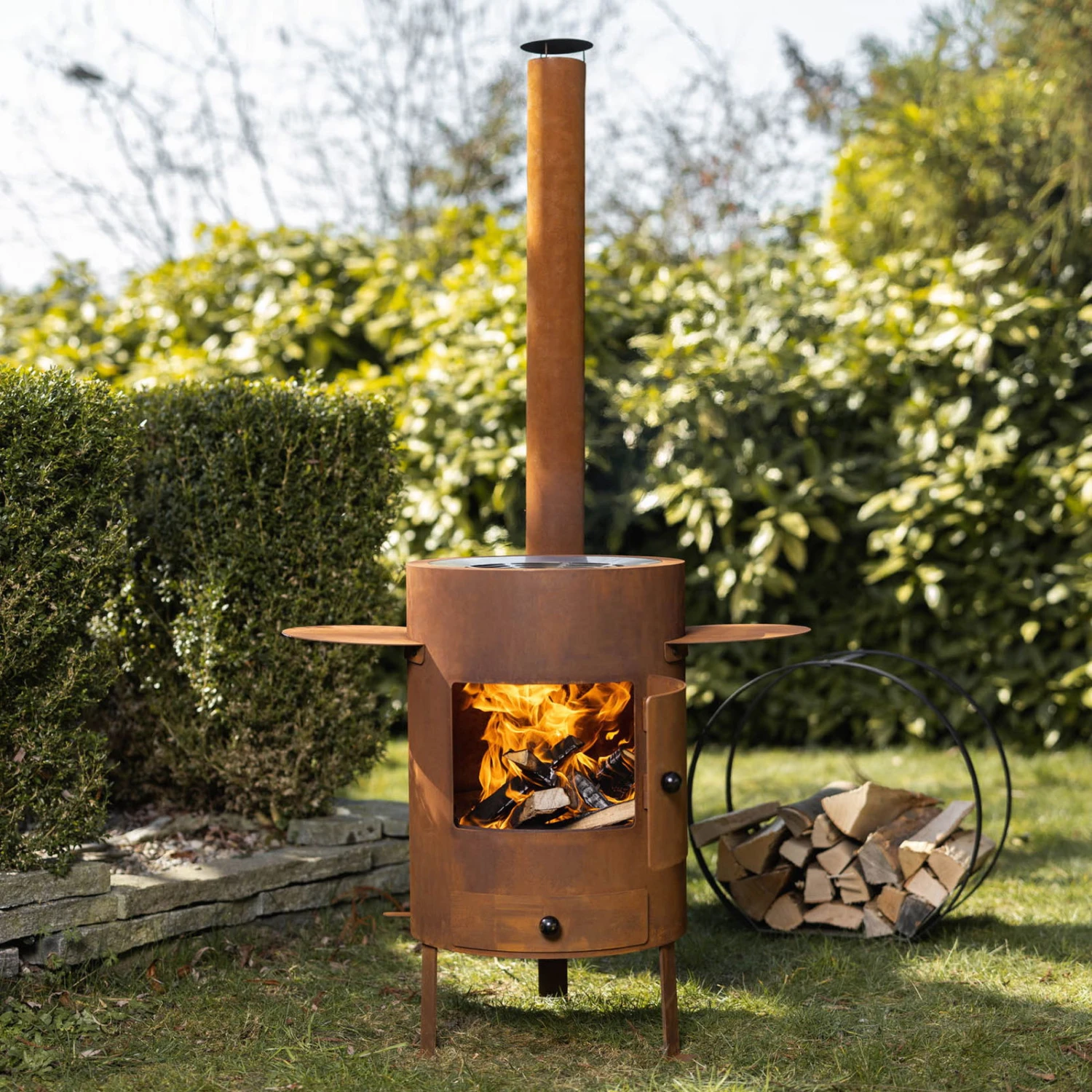Fondue, Outdoor-Ofen 77 Inkl. Pfanne Mit Deckel, Rost, 180 X 85 X 62 Cm 3 Fondue, Outdoor-Ofen 77 Inkl. Pfanne Mit Deckel, Rost, 180 X 85 X 62 Cm